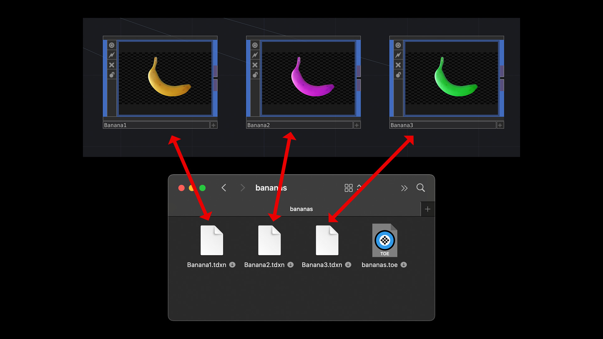 Externalizing banana components with Embody