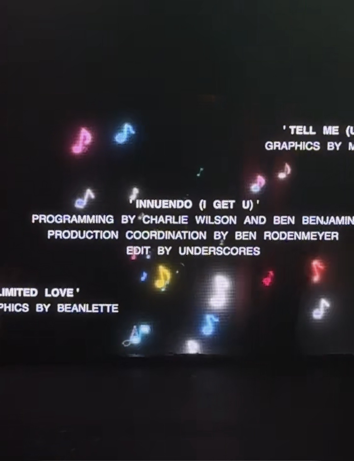 Underscores “Innuendo” credits